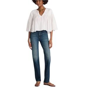 NEW MADEWELL The Tall Longline Straight Jean in Greendale Wash Size 27 T (Tall)